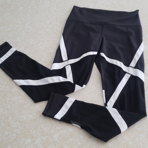 None Pants - High rise mesh leggings- much Like the popular brand. small